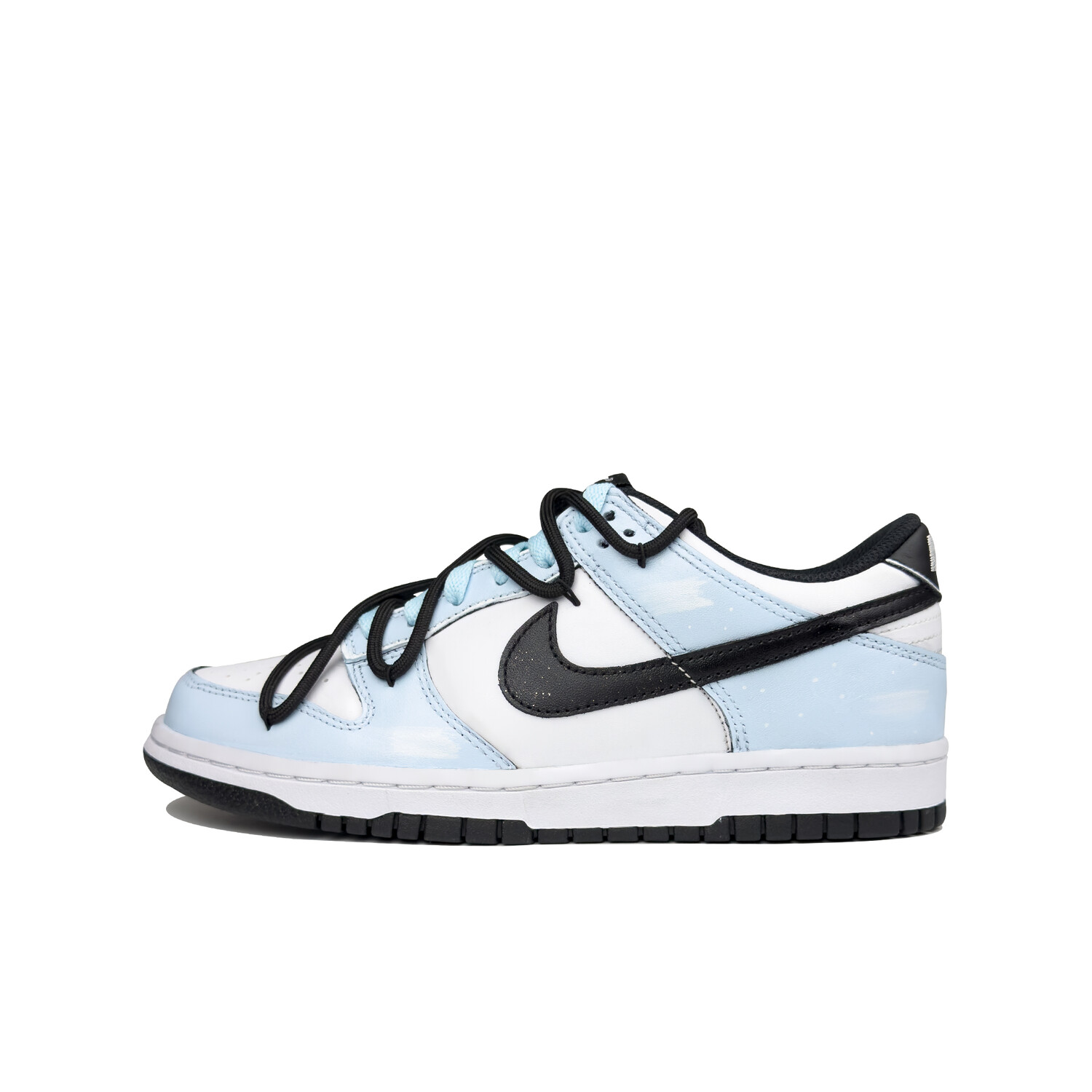 

Кроссовки Nike Dunk Skateboarding Shoes Women's Low-top Blue/white/black, голубой, Синий, Кроссовки Nike Dunk Skateboarding Shoes Women's Low-top Blue/white/black, голубой