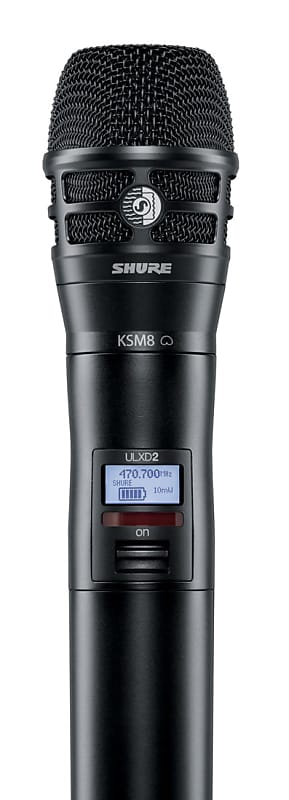 

Микрофон Shure ULXD2/K8B-J50 Digital Handheld Transmitter with KSM8 Capsule. J50 Band ULXD2-K8B-J50A-U