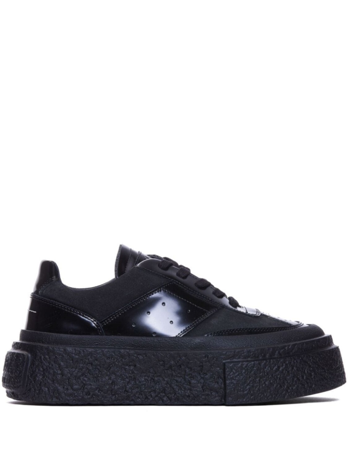 

Кроссовки с логотипом с одной строчкой MM6 Maison Margiela, черный