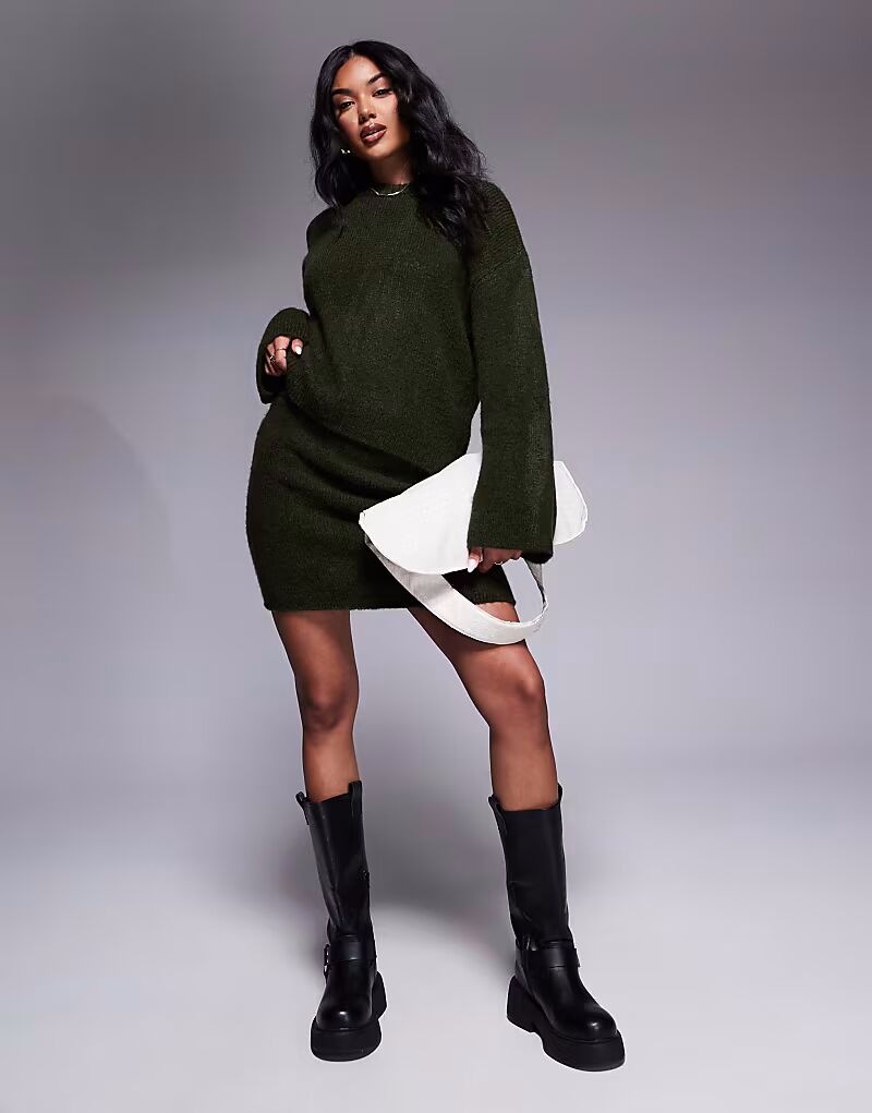 

Мини-юбка ASOS DESIGN цвета хаки