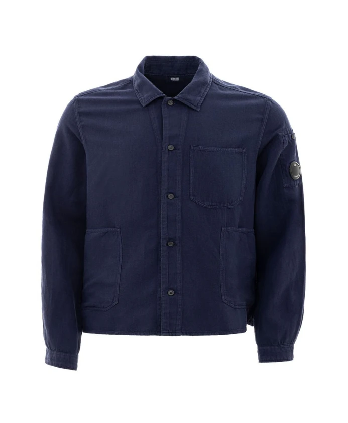 

Рубашка с пуговицами Lens C.P. Company, синий