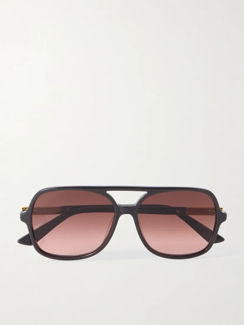 Солнцезащитные очки Judy в стиле авиатор из ацетата и золотистого металла Chloé Eyewear