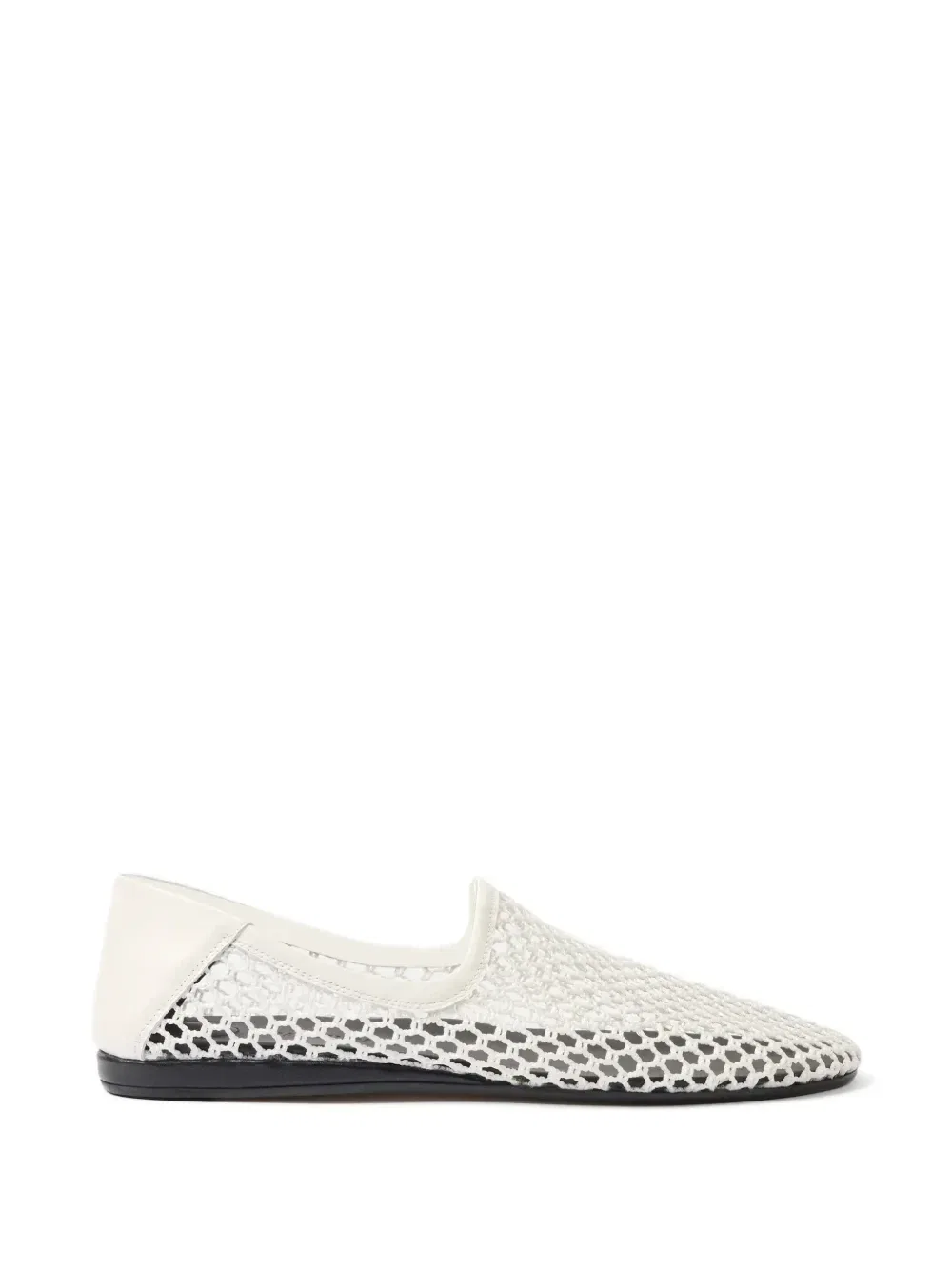 Сетчатые лоферы Les Pantoufles JACQUEMUS, белый