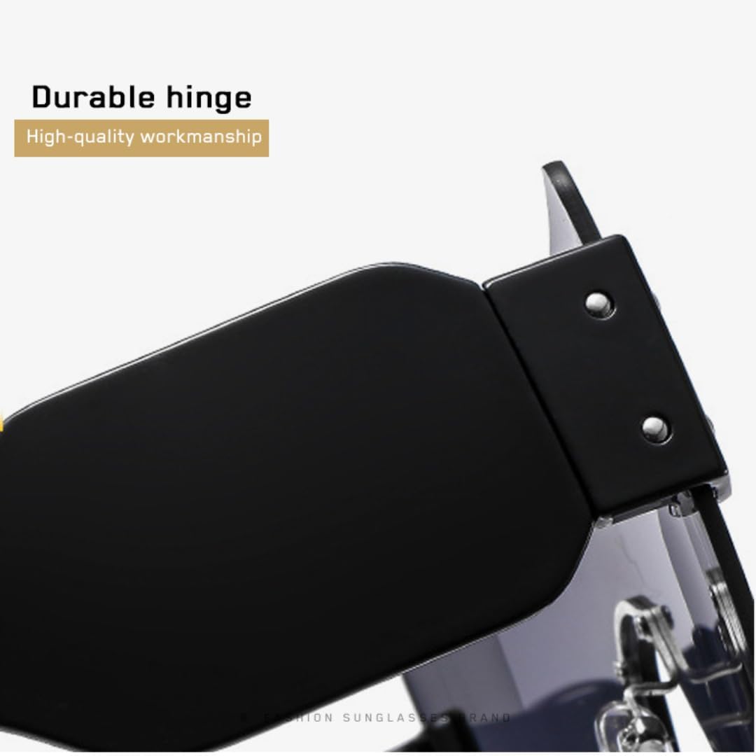 

Винтажные солнцезащитные очки без оправы квадратной формы для женщин и мужчин, с широкими дужками, в крупной оправе, защита от УФ-излучения UV400, класса люкс UATXTAU, Gray