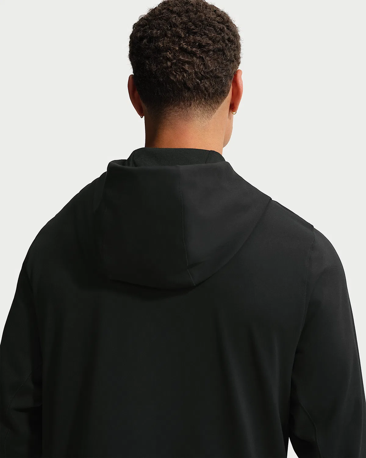 Мужская спортивная худи Nike Primary NanoKnit Dri-FIT с защитой от УФ, Black/Black — фото 2