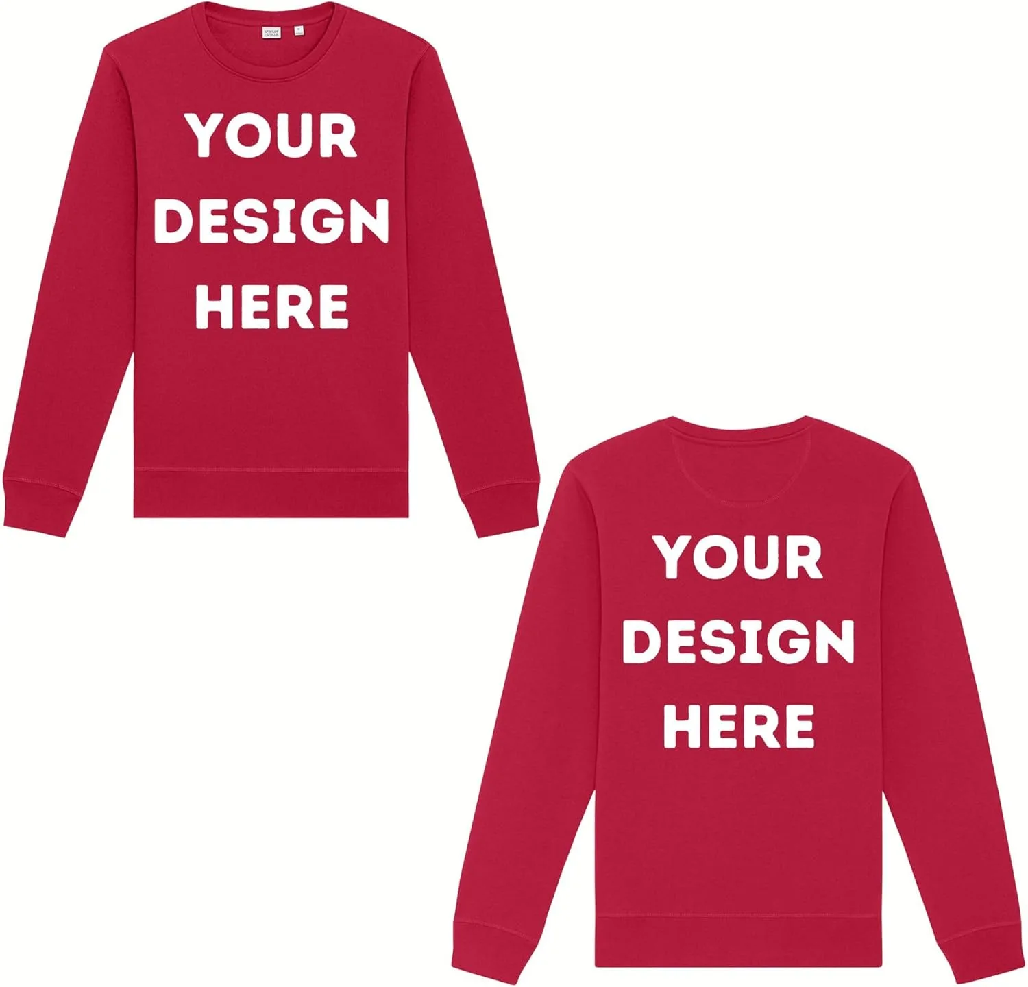 

Кастомный унисекс свитшот Midweight с принтом спереди и сзади LOGO IMPRESSION