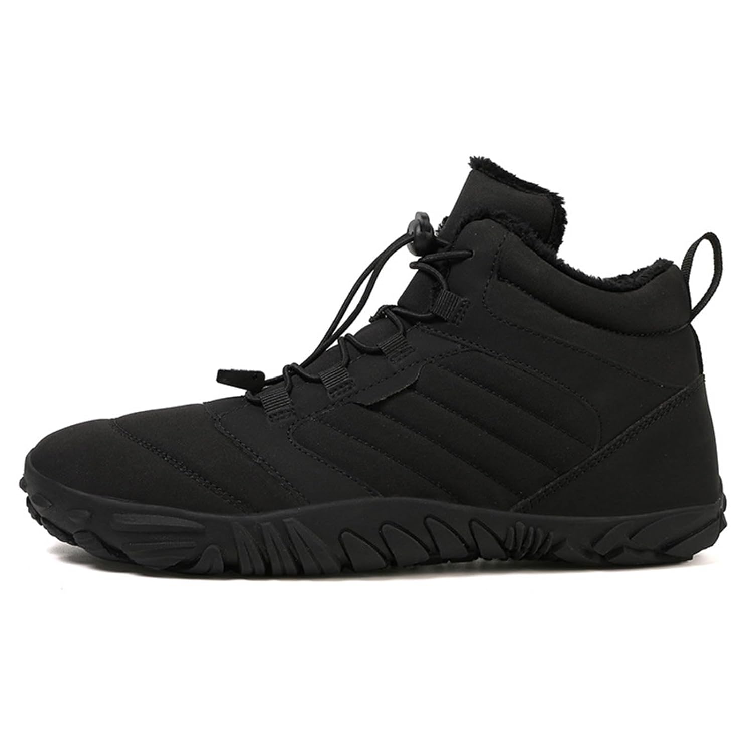 

Зимние походные босоножки для мужчин и женщин, противоскользящие водонепроницаемые зимние ботинки с широкой носочной частью, подходят для походов, размер 46, черные Generic