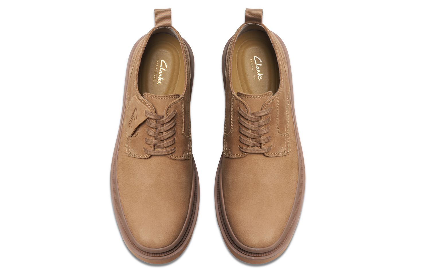 Повседневные туфли мужские желтые Clarks, Earth Yellow 261760887 — фото 3