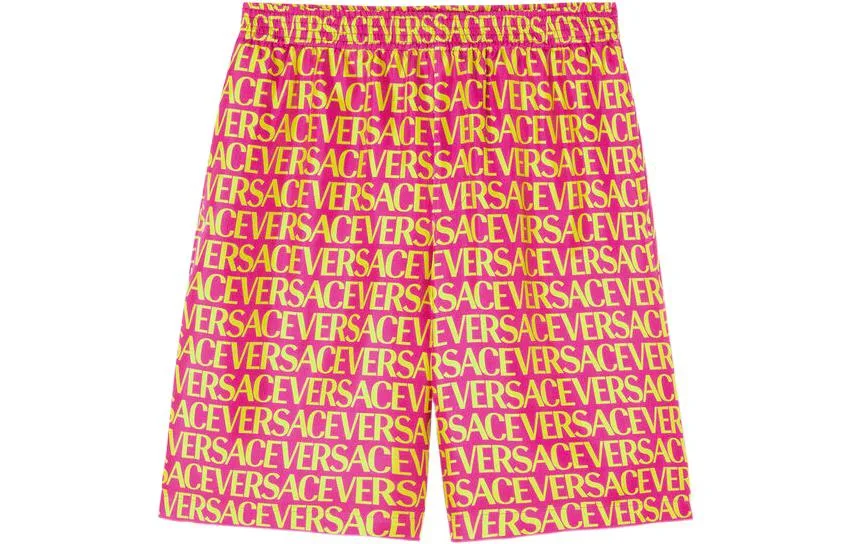 VERSACE Короткие шорты Casual Men's Red Moderate
