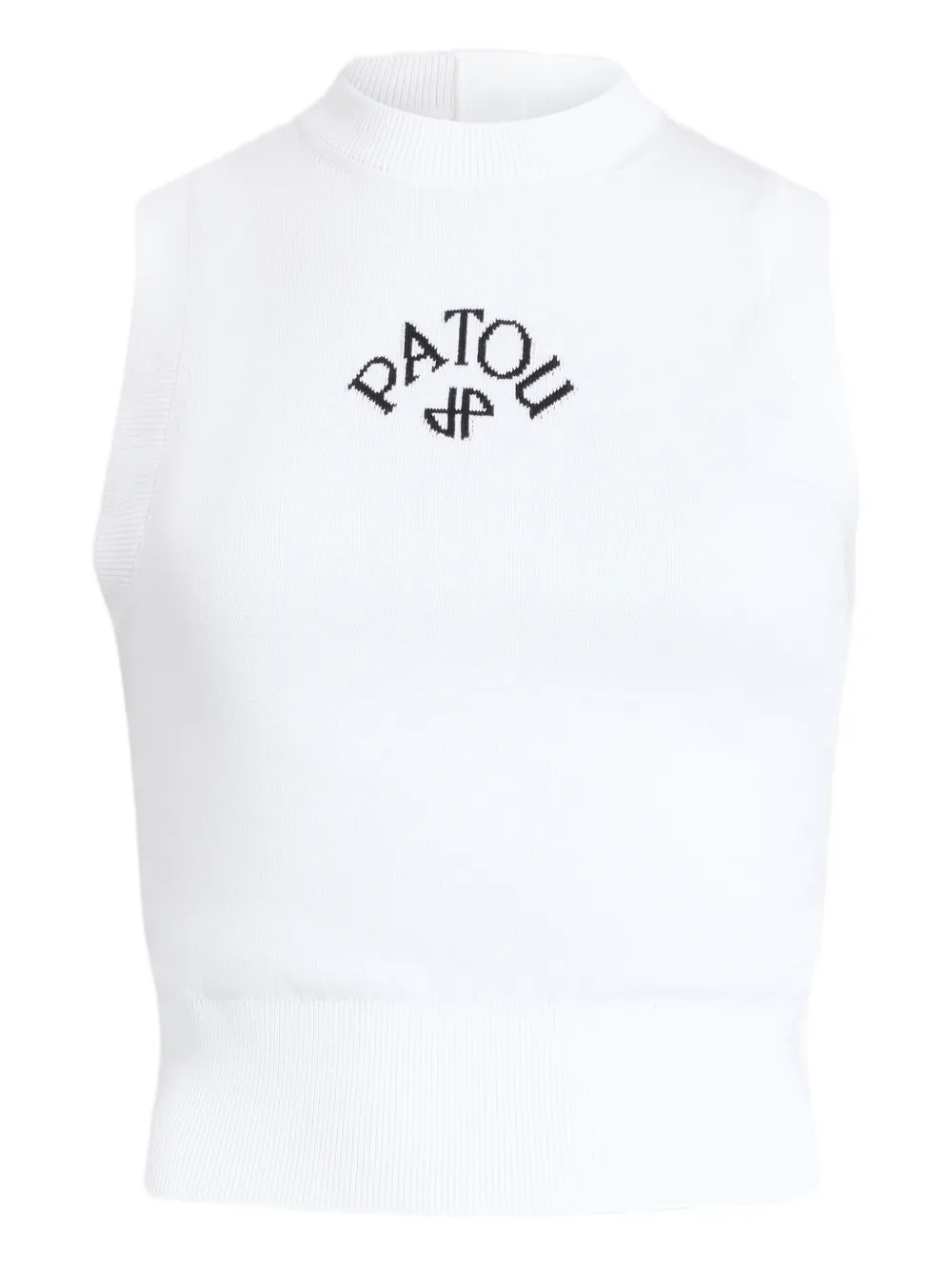 

Трикотажный топ без рукавов Patou, белый