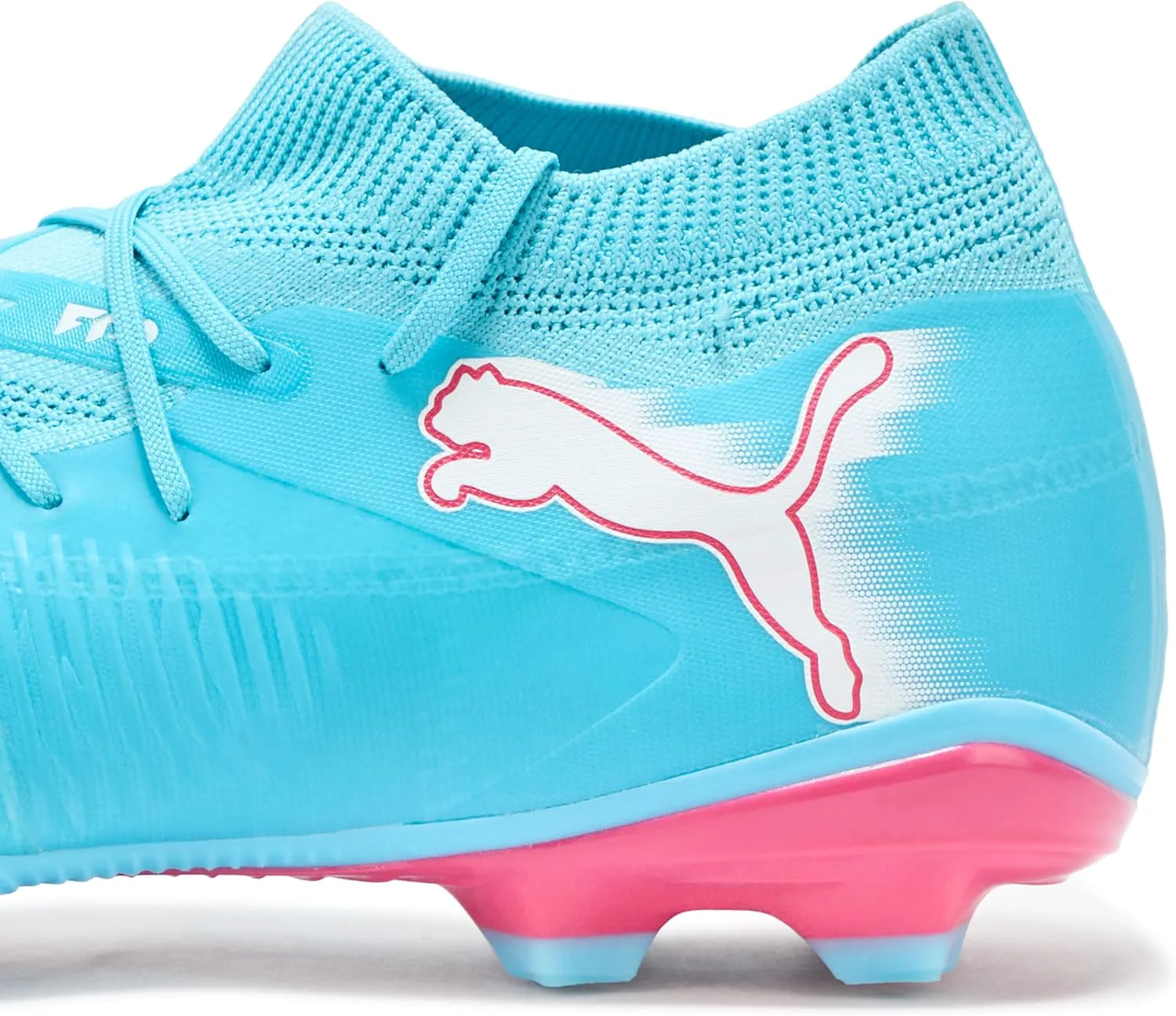 Мужские футбольные бутсы Puma Future Match Firm Ground, искусственная поверхность, синий/белый/розовый — фото 4