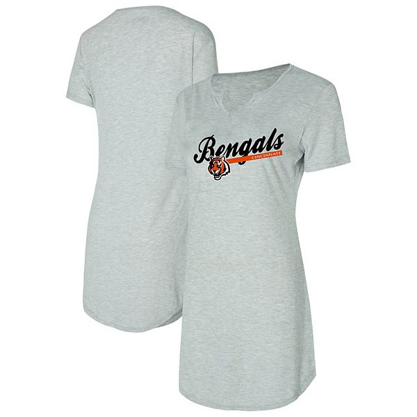 

Женская футболка-ночнушка Concepts Sport серого цвета Cincinnati Bengals Petition Knit Unbranded
