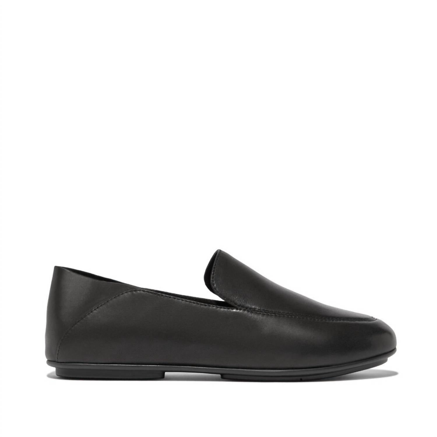 Кожаные мокасины Allegro Cali черного цвета fitflop