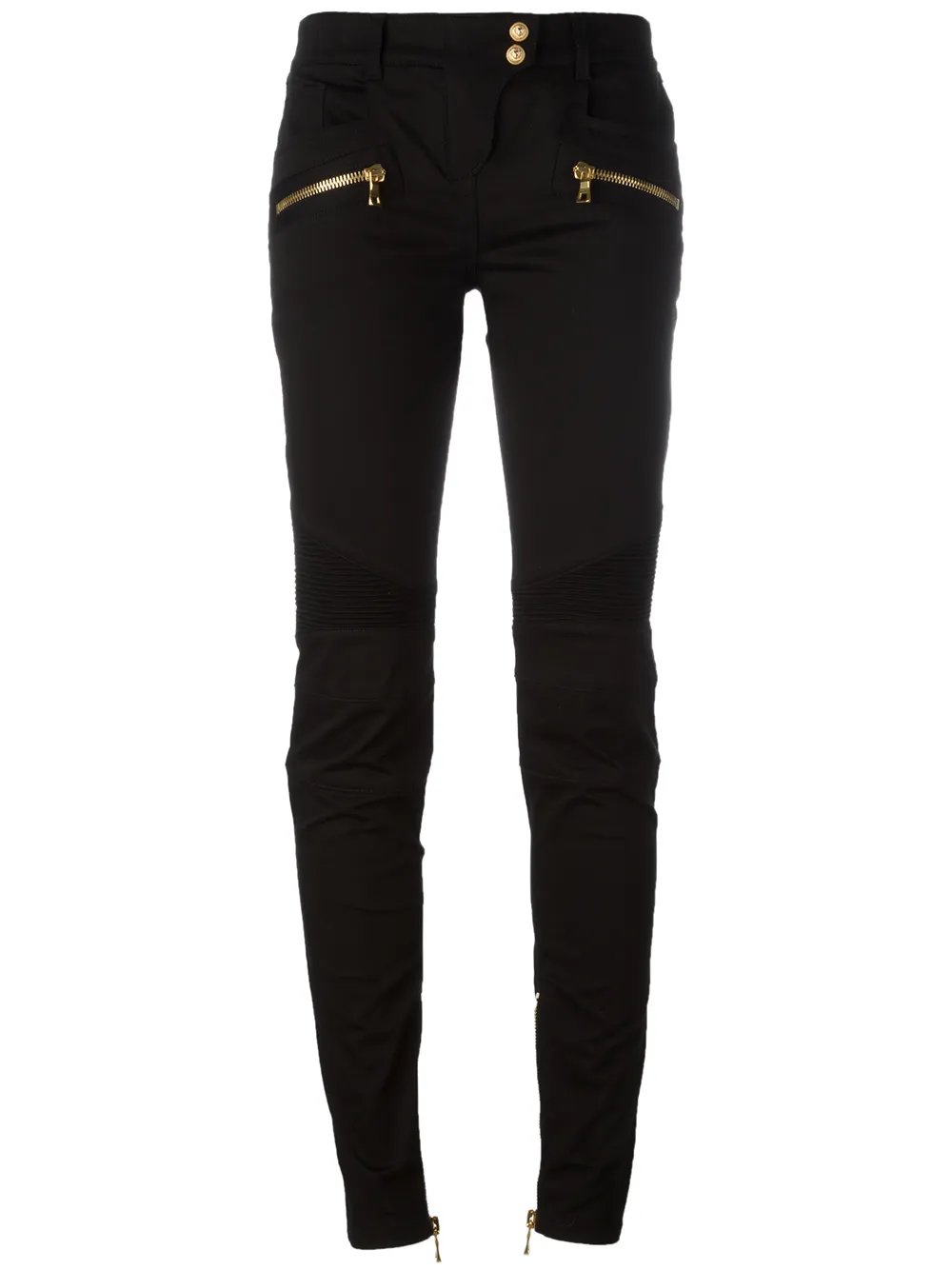 

Байкерские брюки скинни BALMAIN, черный