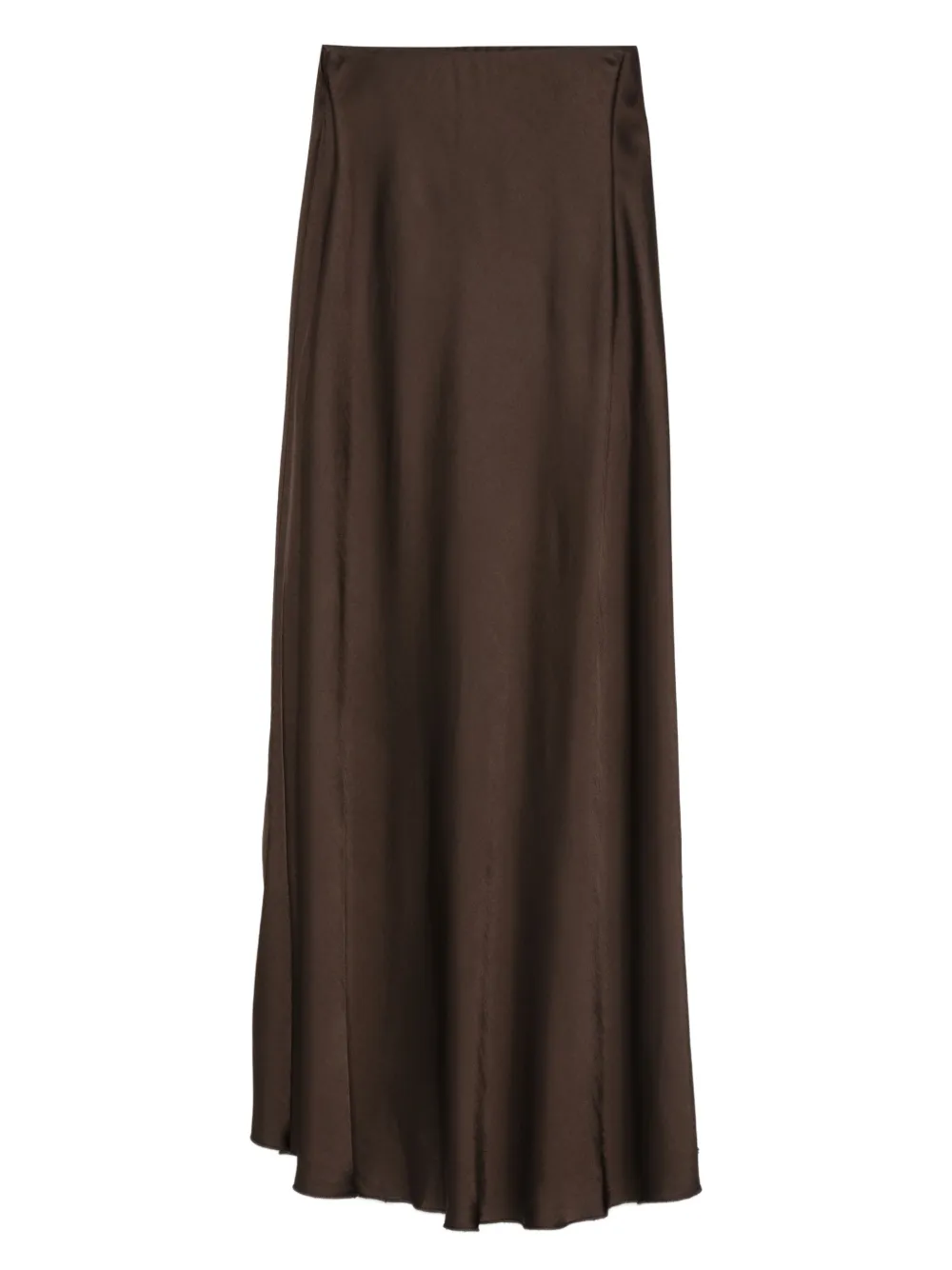 

Атласная юбка миди Daniele Fiesoli, коричневый