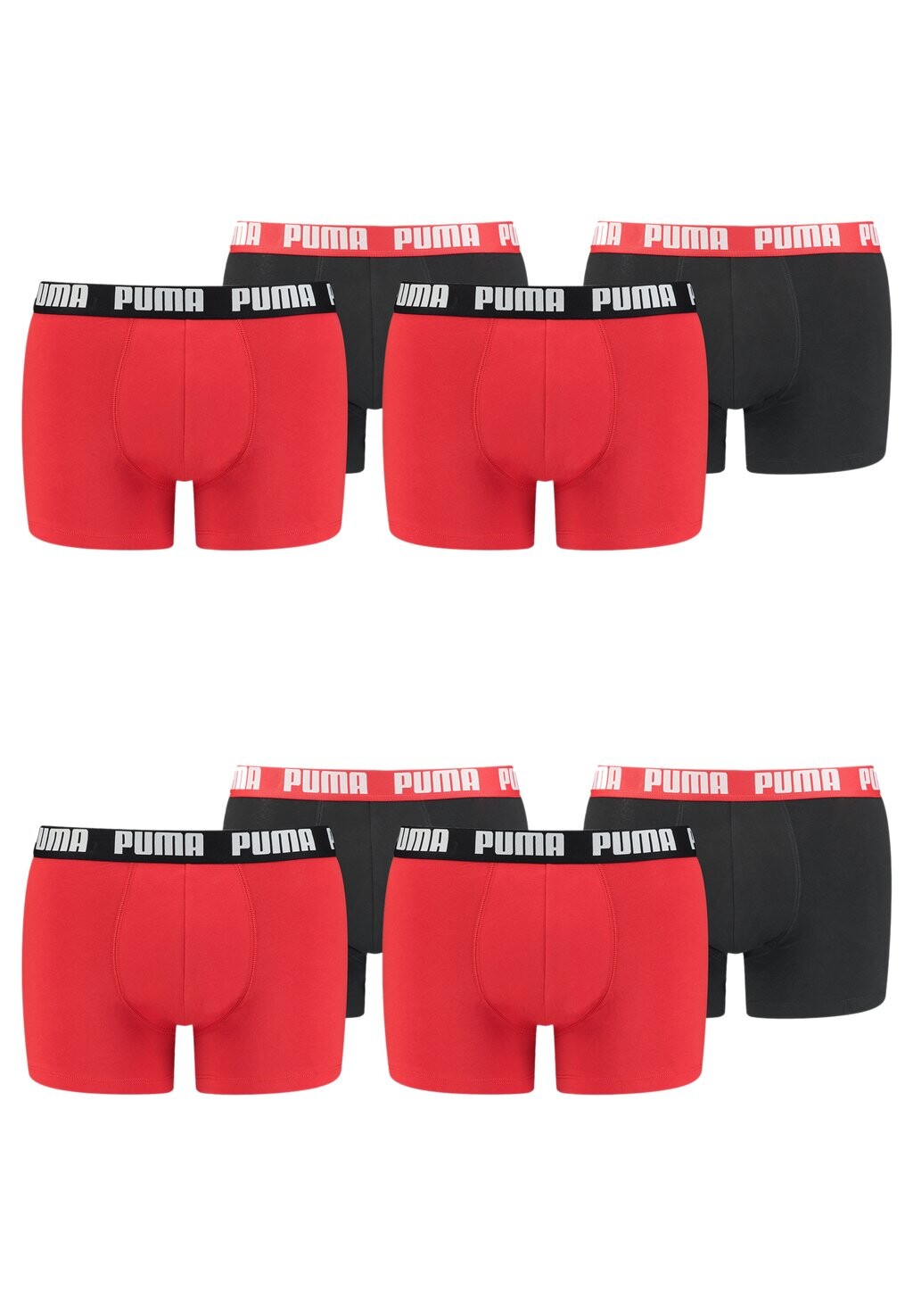 

Шорты-боксеры 8 PACK Puma, цвет red / black