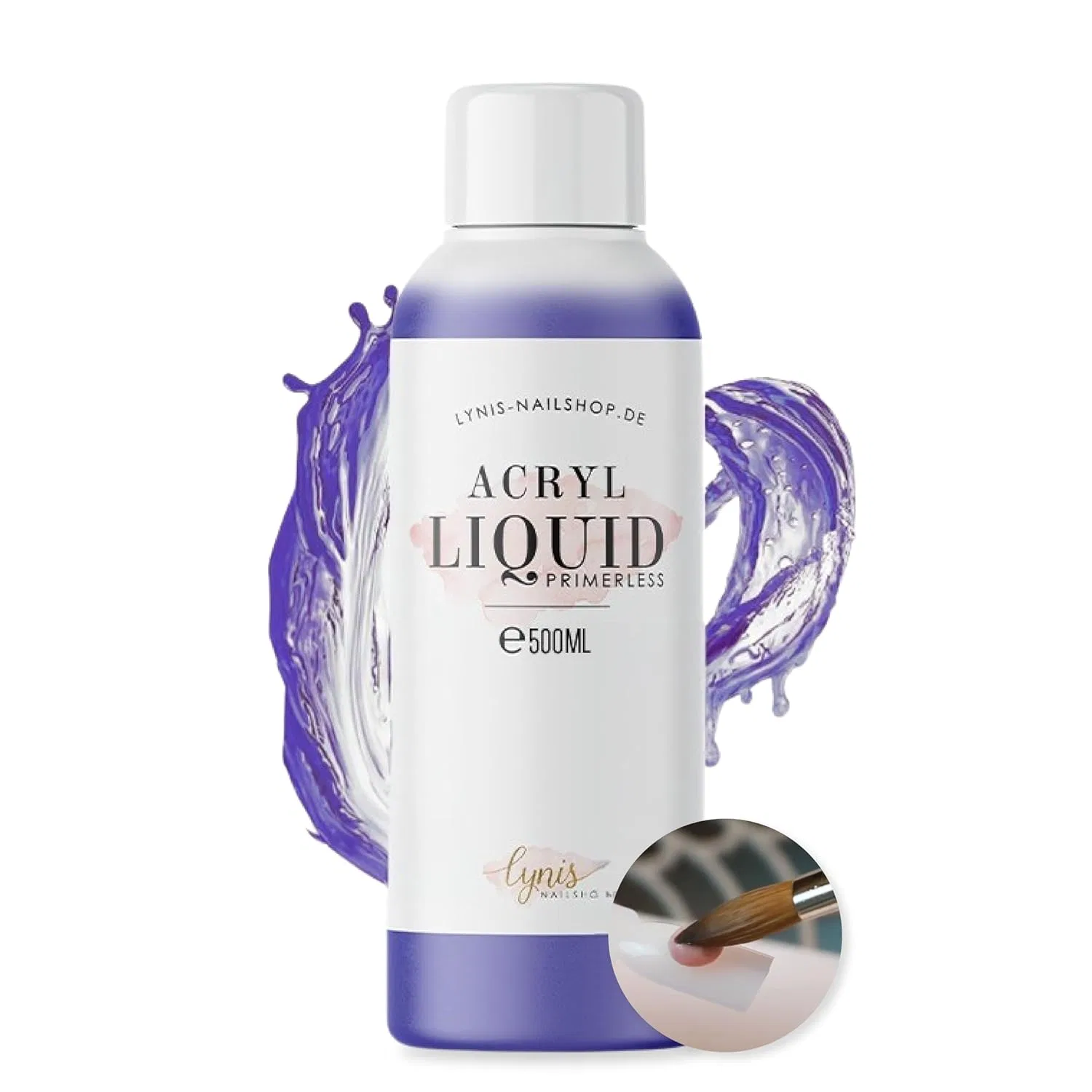 Акриловая жидкость без праймера Lynis Nailshop.de 500 мл ‎Lynis Nailshop, Acrylic Liquid — фото 2