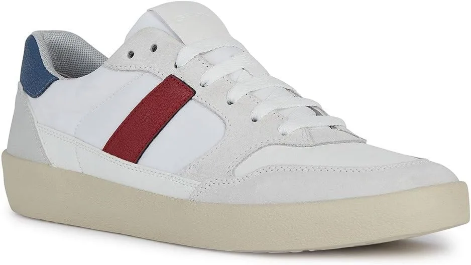 Кроссовки Geox Boys' U Affile B, белый/красный