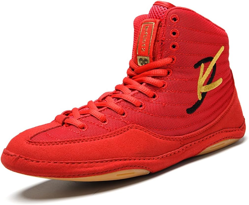 

Дышащие борцовские кроссовки для мужчин, молодежи, детей, мальчиков Ybberik, красный