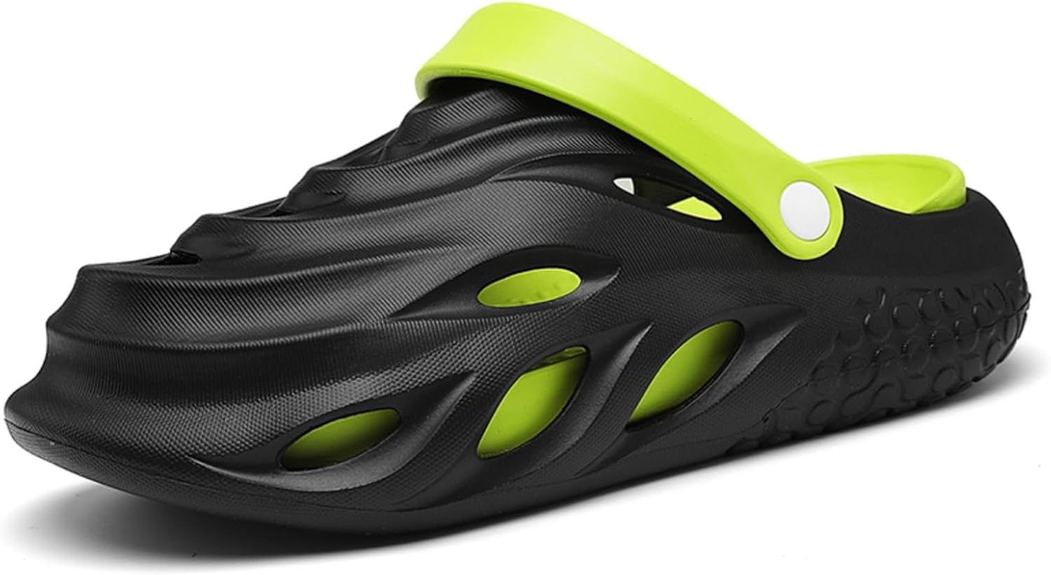 

Модные и удобные мужские сабо на платформе, выполненные из материала EVA, легкие как облако шлепанцы, пляжные сандалии для повседневного ношения и дома Khwfjas, черный