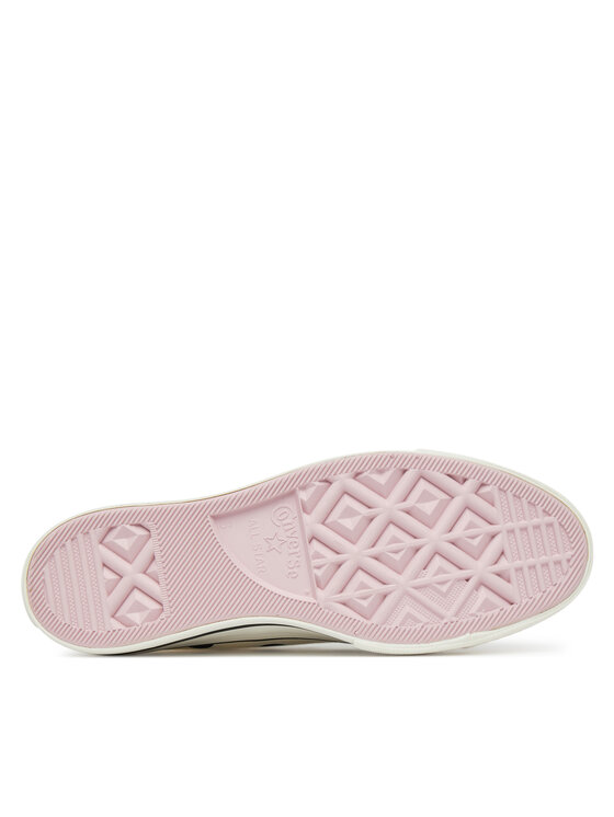 Тканевые кроссовки Chuck Taylor All Star Lift Platform Polka Dots A10689C Converse, бежевый — фото 4