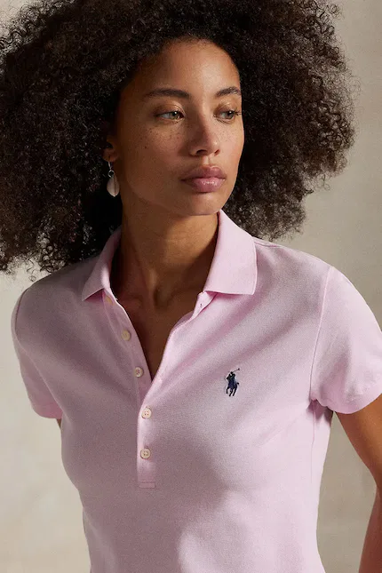 Поло женское Polo Ralph Lauren, розовый — фото 4
