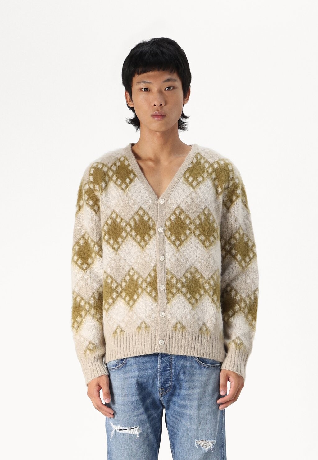 

Кардиган FLUFFY CARDIGAN BDG Urban Outfitters, кремовый