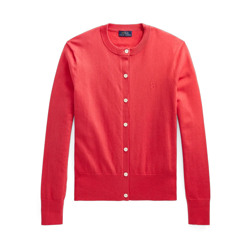 Polo Ralph Lauren Вязаный кардиган SS23 для женщин красный — фото 3