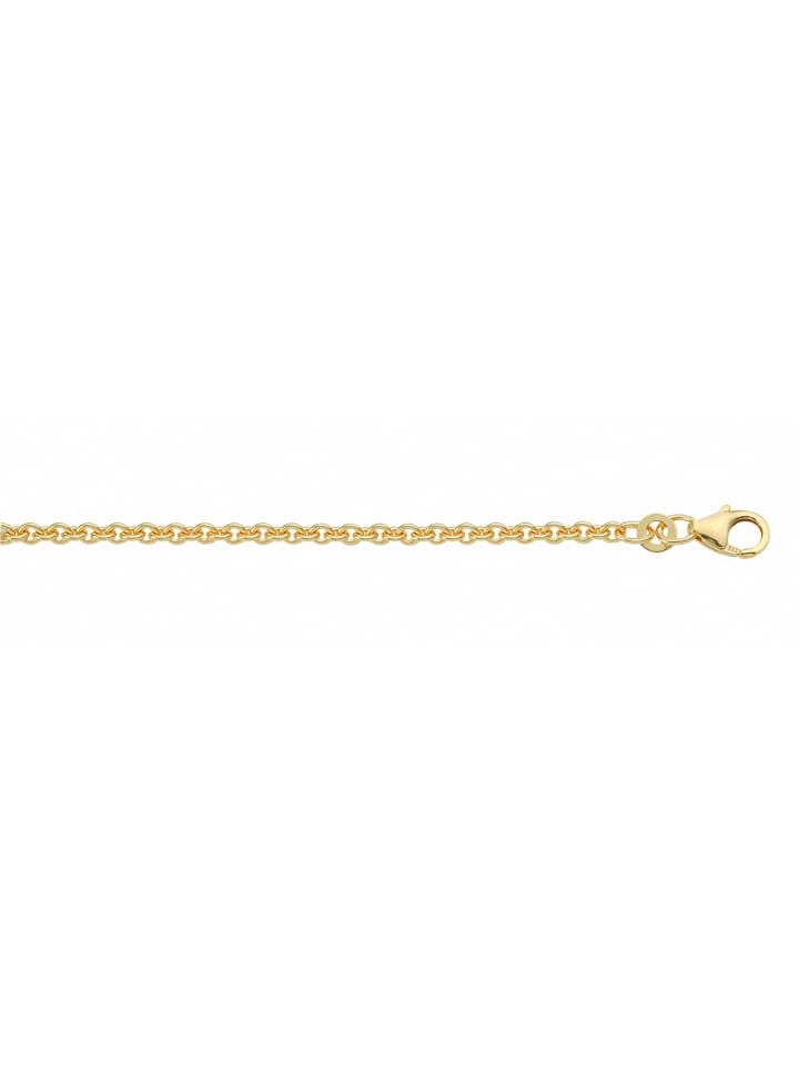 

Adeliás Женское колье с якорем из серебра 925 пробы, диаметр 1,6 мм, с золотым покрытием