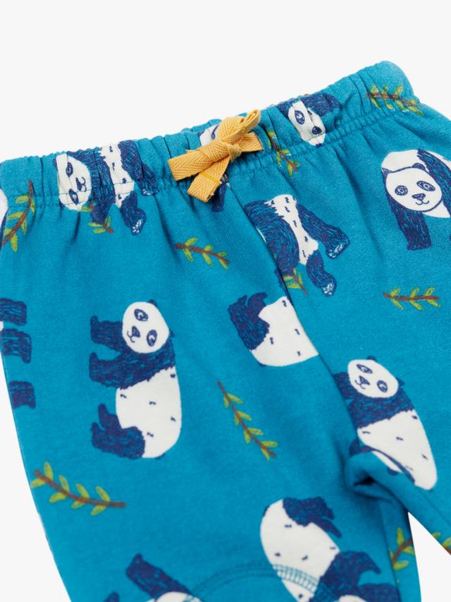 Детские хлопковые джоггеры с кулиской Frugi, Panda Pals — фото 2