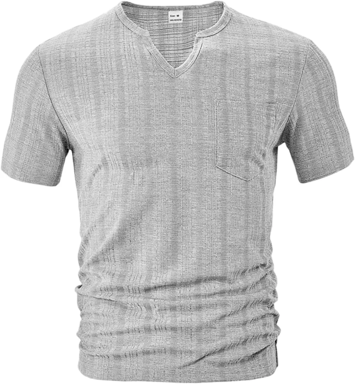 

Мужская хлопковая рубашка-поло Henley, свободного кроя, для лета