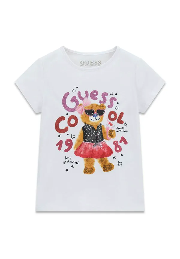 Футболка с принтом для малышей Guess, Pure White