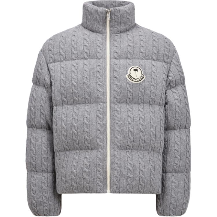 Moncler Гений X Пальмовые ангелы Короткая пуховая куртка, Gray — фото 3