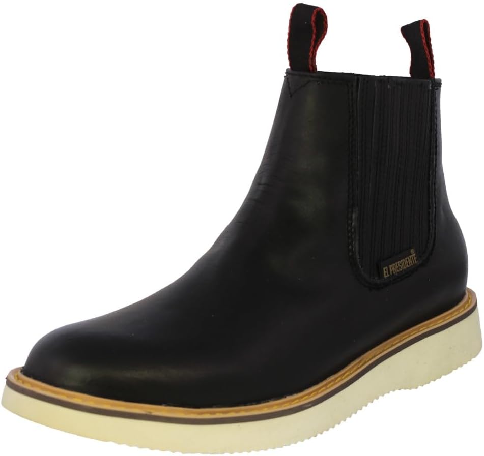 

Мужские ботинки Texas Legacy 100RA черные с эластичными вставками, кожаные, без стального носка, мягкий подъем