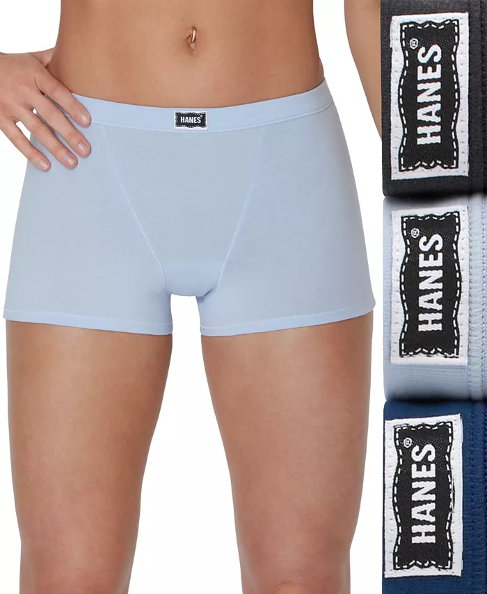 

Женские боксеры Originals Ultimate Boxer Brief, 3 шт., 45VOBB Hanes, серый