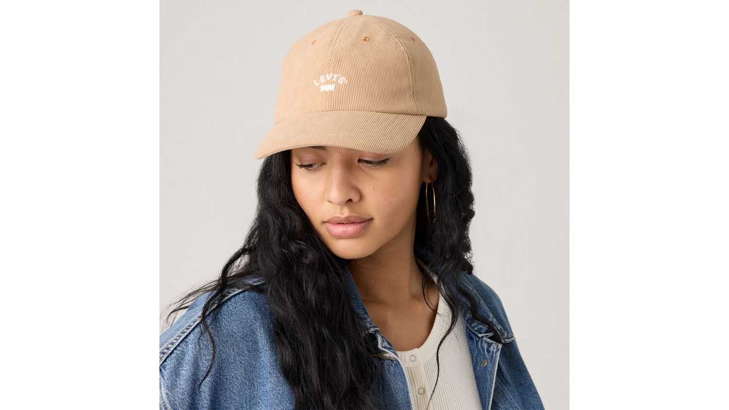 

Кепка с логотипом Lazy Girl Levi's, Leather Brown - White