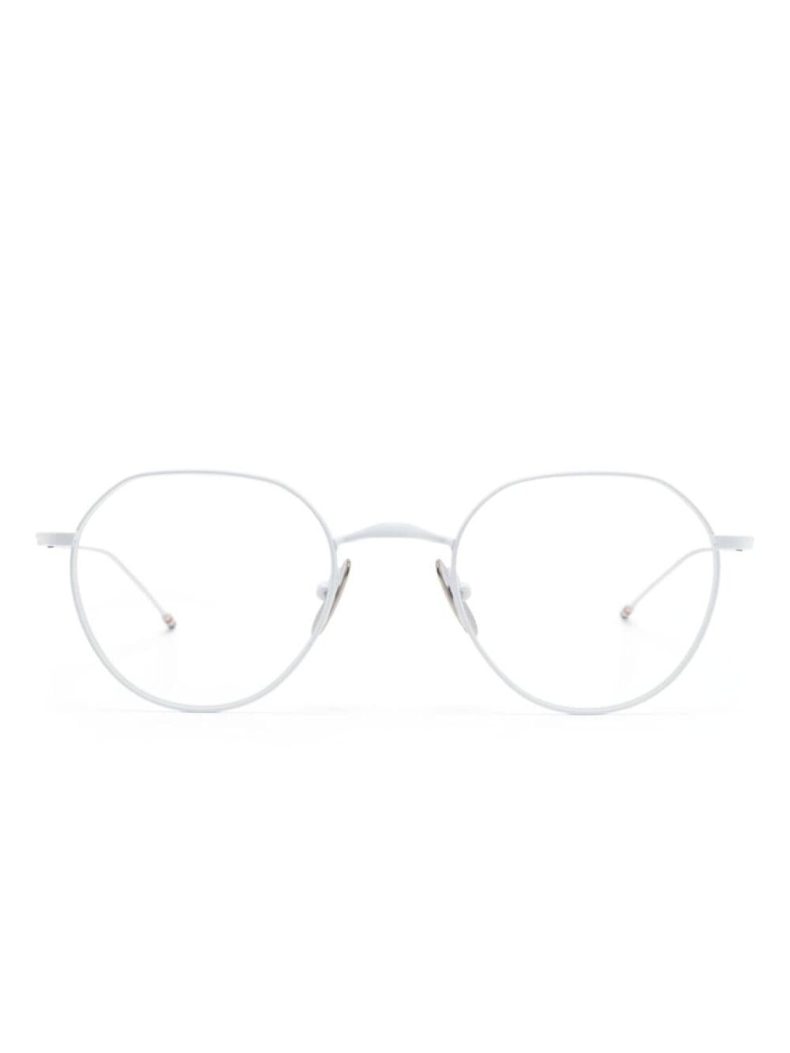 

Thom Browne Eyewear очки в круглой оправе из титана, белый