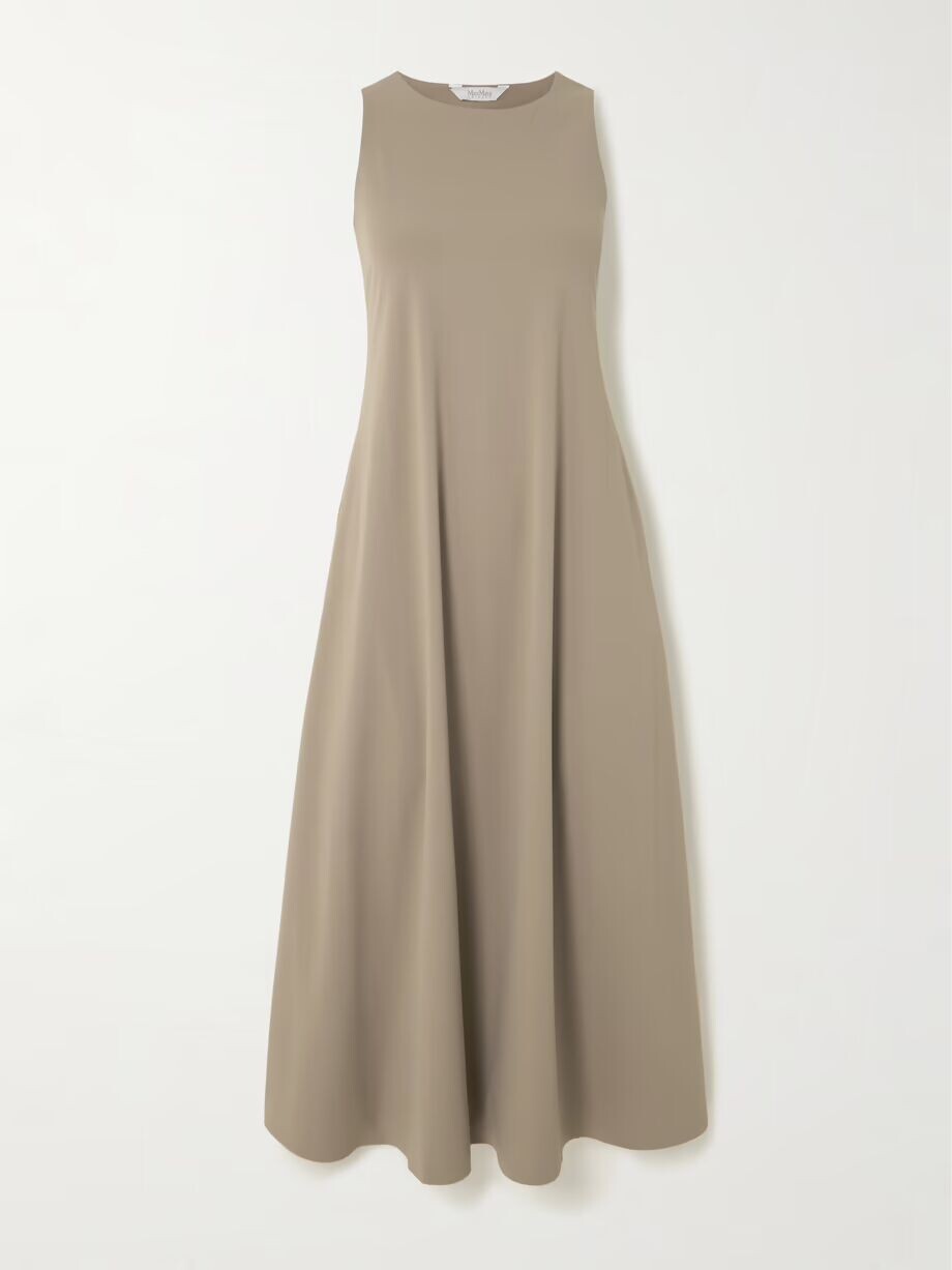 

Платье миди Leisure Pier из эластичного джерси Max Mara, бежевый