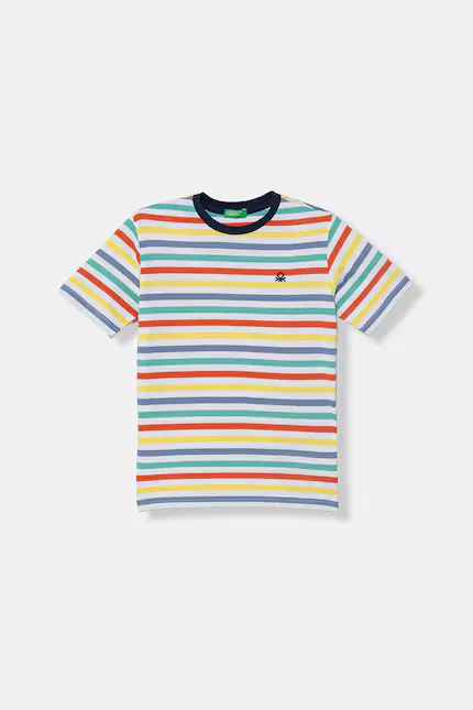 Футболка детская полосатая United Colors of Benetton, мультиколор