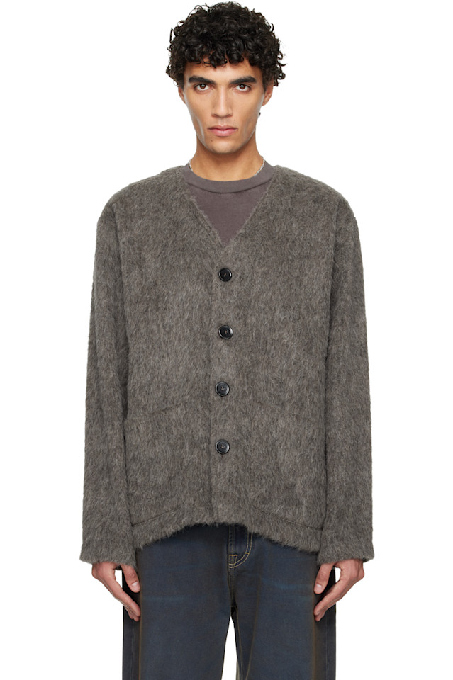 

Our Legacy Серый шерстяной кардиган