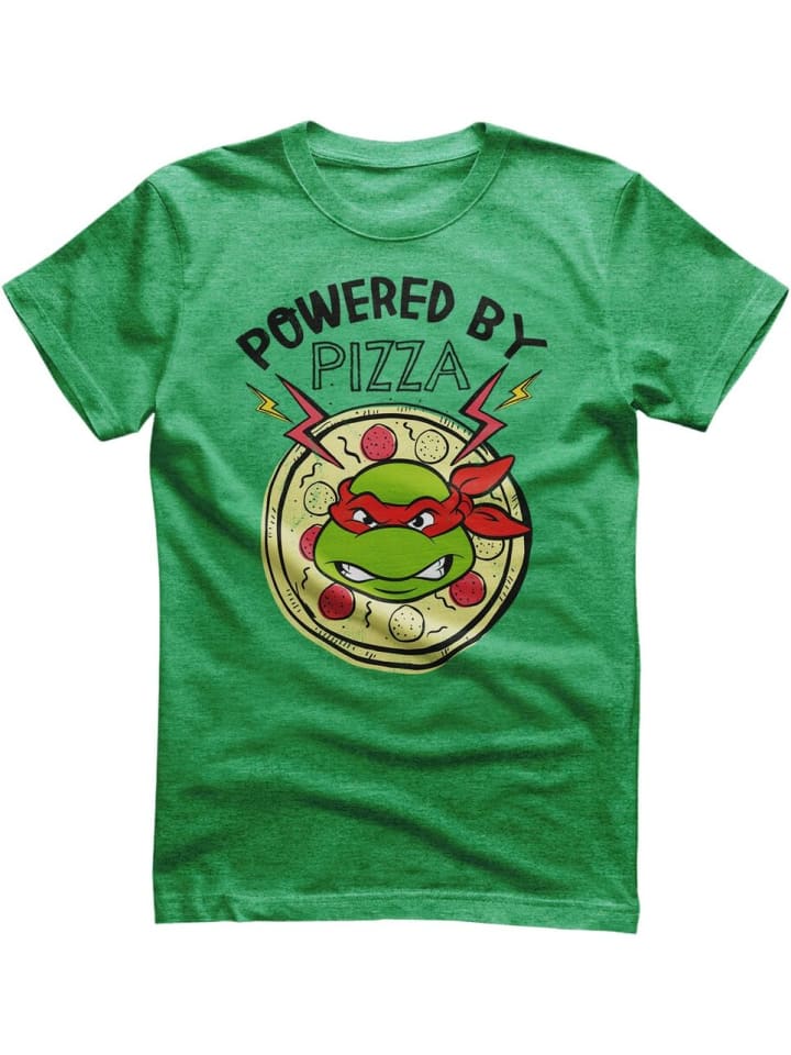 

Футболка Powered By Pizza T-Shirt зеленого цвета Teenage Mutant Ninja Turtles, Зеленый, Футболка Powered By Pizza T-Shirt зеленого цвета Teenage Mutant Ninja Turtles