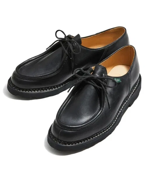 Мужские мокасины из кожи Paraboot MICHAEL чёрные