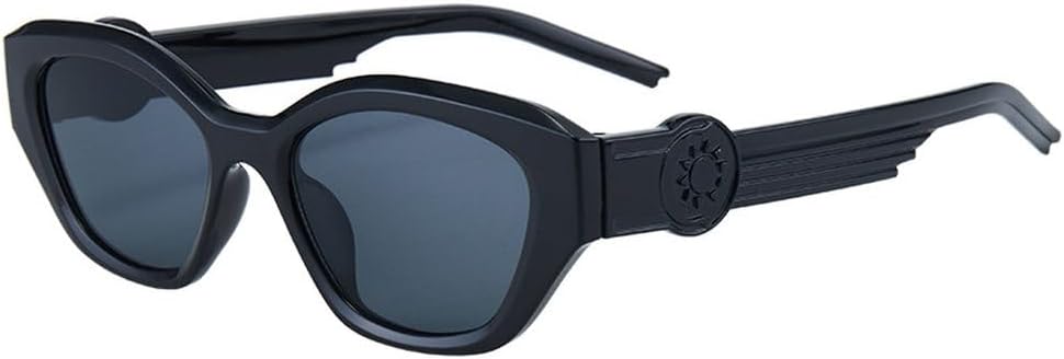 

LVTFCO Популярные модные солнцезащитные очки «кошачий глаз» для женщин, ретро-очки с защитой от УФ-излучения UV400, модные овальные солнцезащитные очки нейтрального оттенка для мужчин, 1