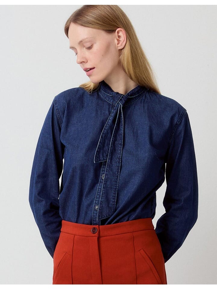 

Блуза More & More Jeansbluse, цвет denim