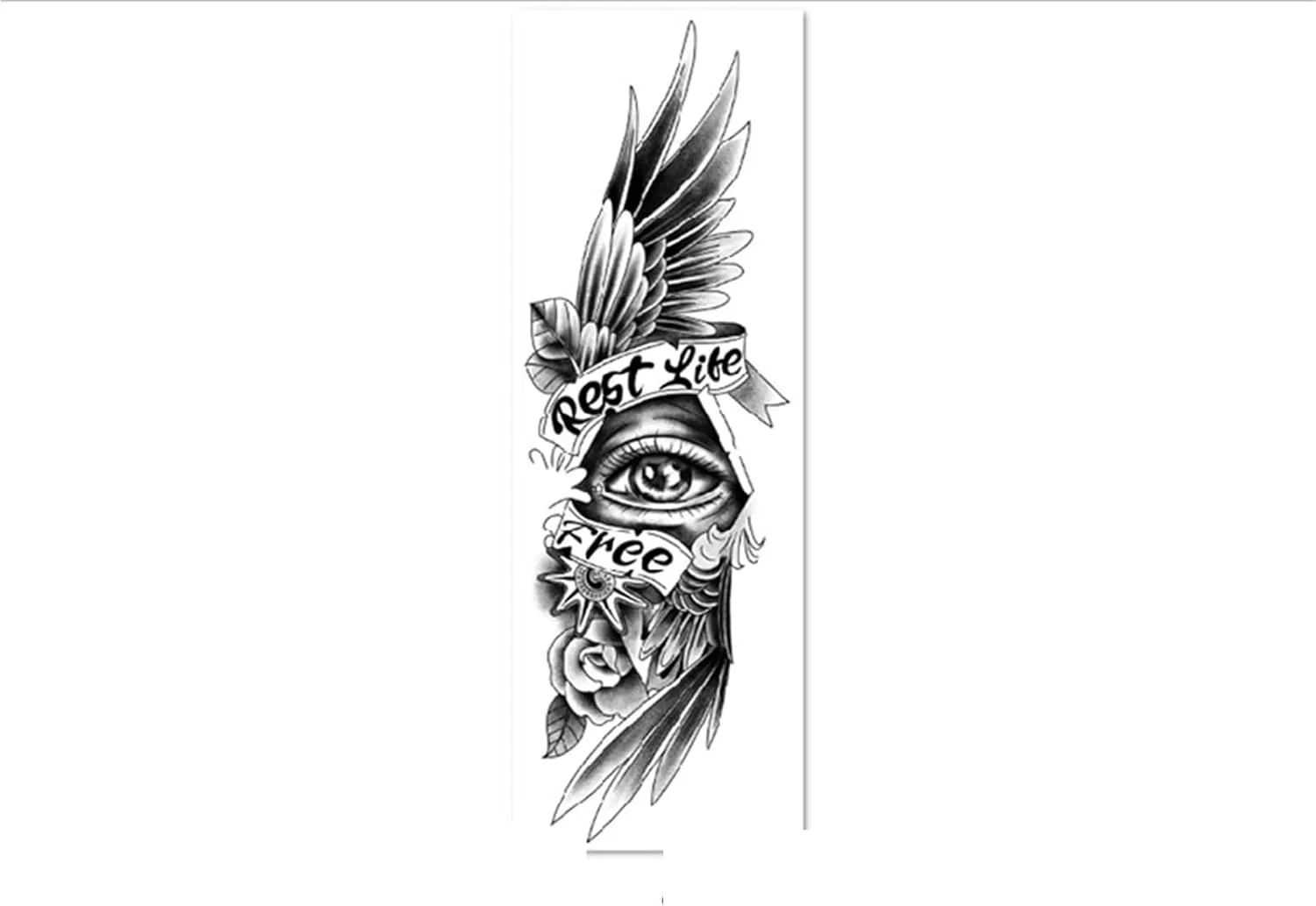 Временная татуировка Two Wings Eyes Herbal, полуперманентная водостойкая, 2 шт., натуральный цвет