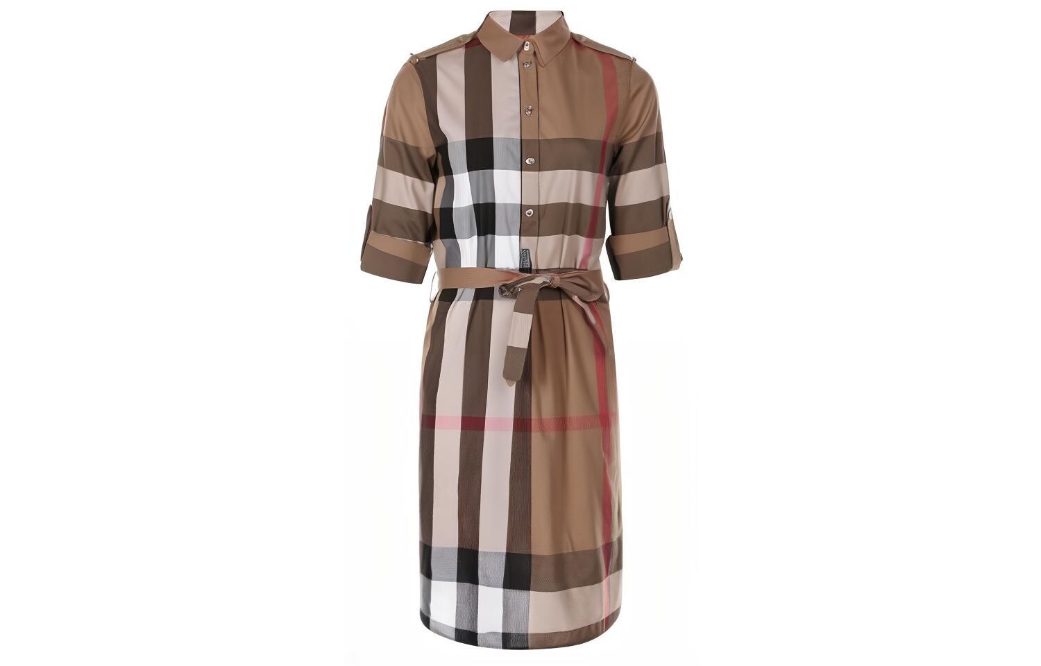 

Burberry Женские шорты-платье с рукавами, цвет Archive Beige