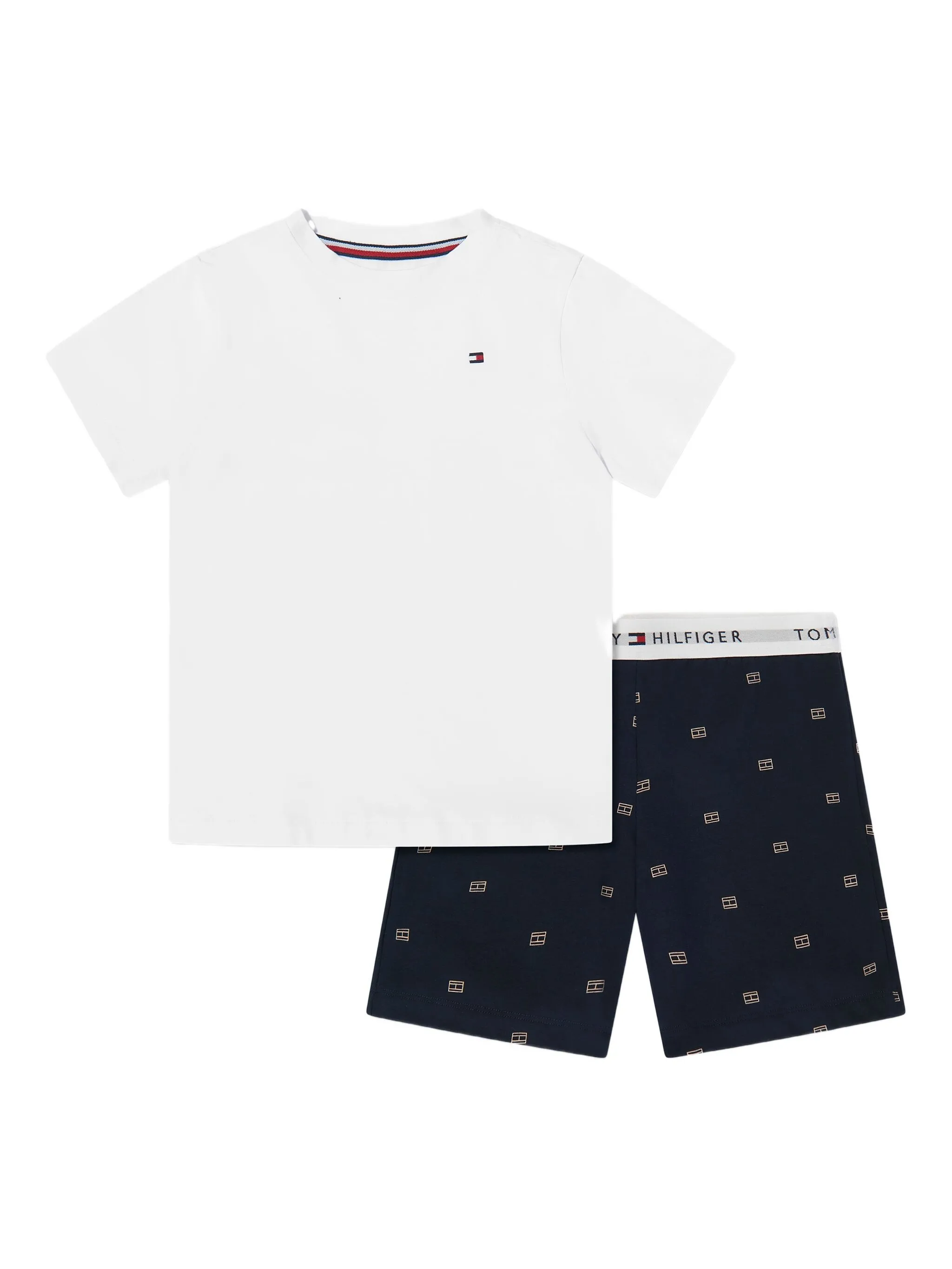

Пижама с вышитым логотипом Tommy Hilfiger Junior, белый