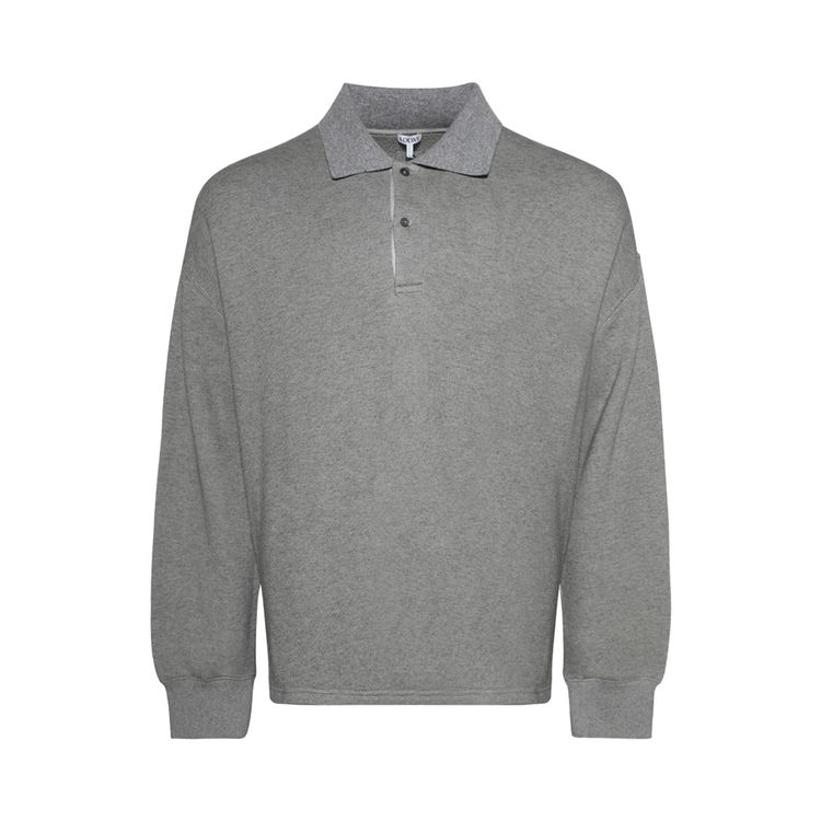 

Толстовка Loewe Polo Sweatshirt Lead Grey, серый