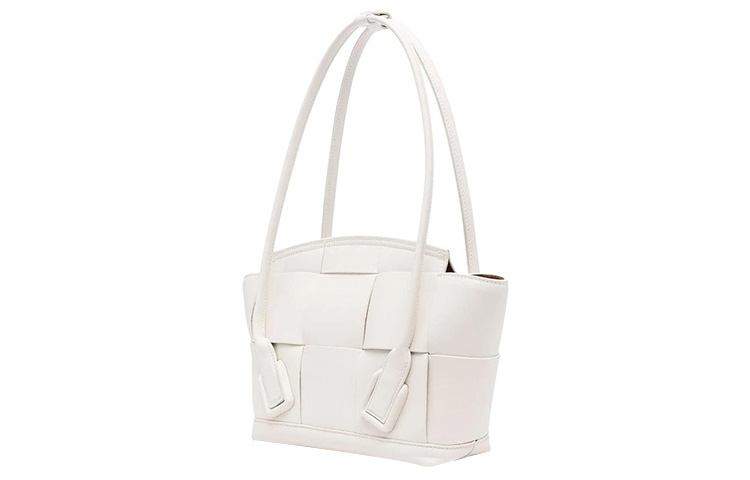 Сумка ARCO из коровьей кожи женская одноплечевая white Bottega Veneta, Set (Bag+Dust Bag) — фото 2
