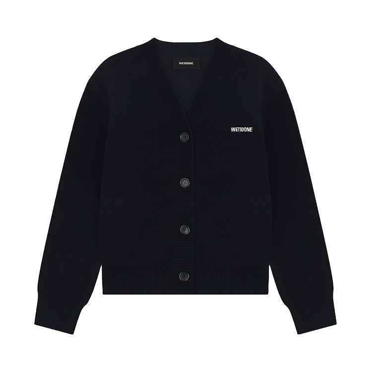 

Кардиган из кашемира с вышитым логотипом WE11DONE, черный